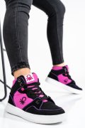 BENETON, PANTOFI SPORT BLACK PURPLE BTW227600