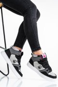 BENETON, PANTOFI SPORT GREY BLACK BTW227601