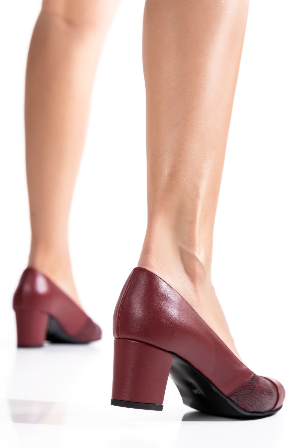 PANTOFI WINE PIELE NATURALA 3S77020
