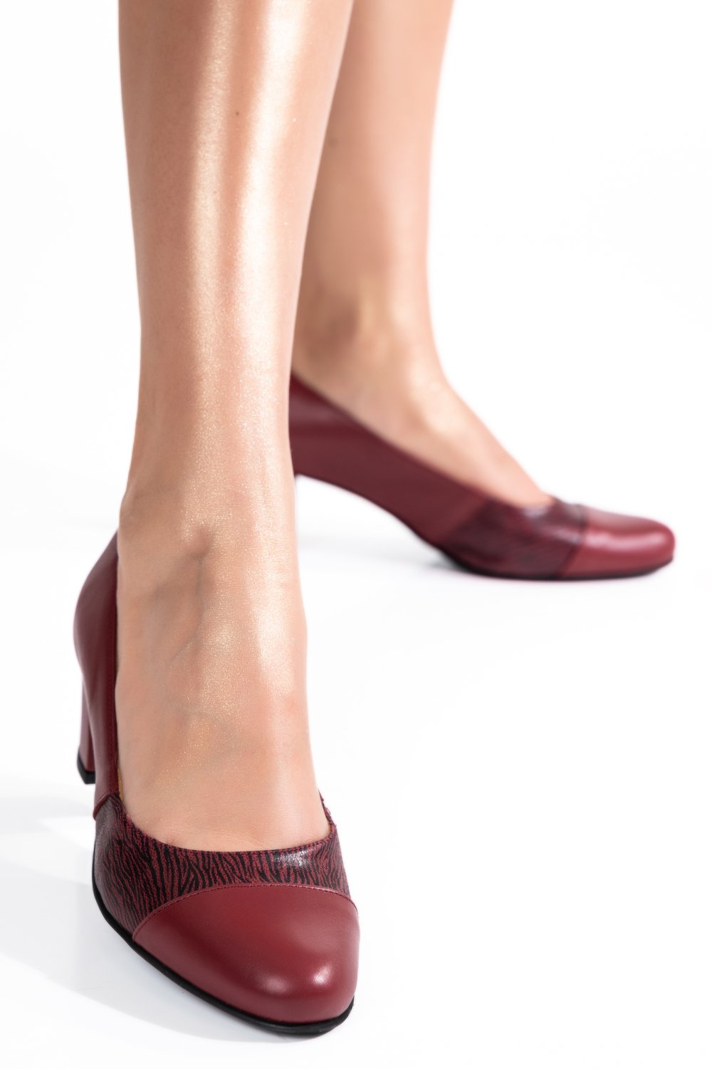 PANTOFI WINE PIELE NATURALA 3S77020