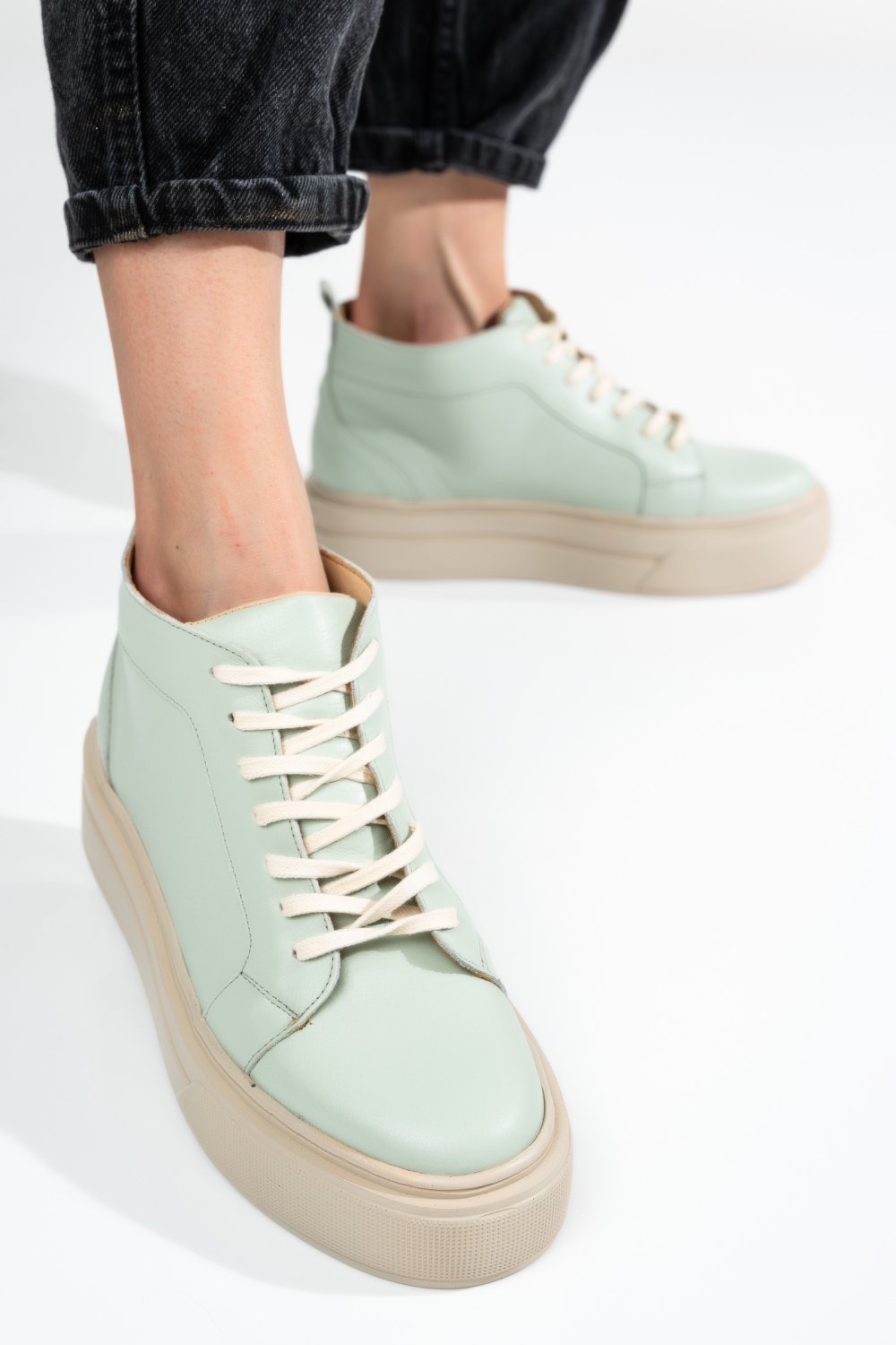 GHETE SPORT OLIVE PIELE NATURALA 3S77010