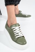 PANTOFI SPORT DAMA PIELE NATURALA OLIVE 3S77001