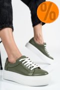 PANTOFI SPORT DAMA PIELE NATURALA OLIVE 3S77001