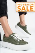 PANTOFI SPORT DAMA PIELE NATURALA OLIVE 3S77001