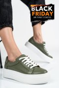 PANTOFI SPORT DAMA PIELE NATURALA OLIVE 3S77001