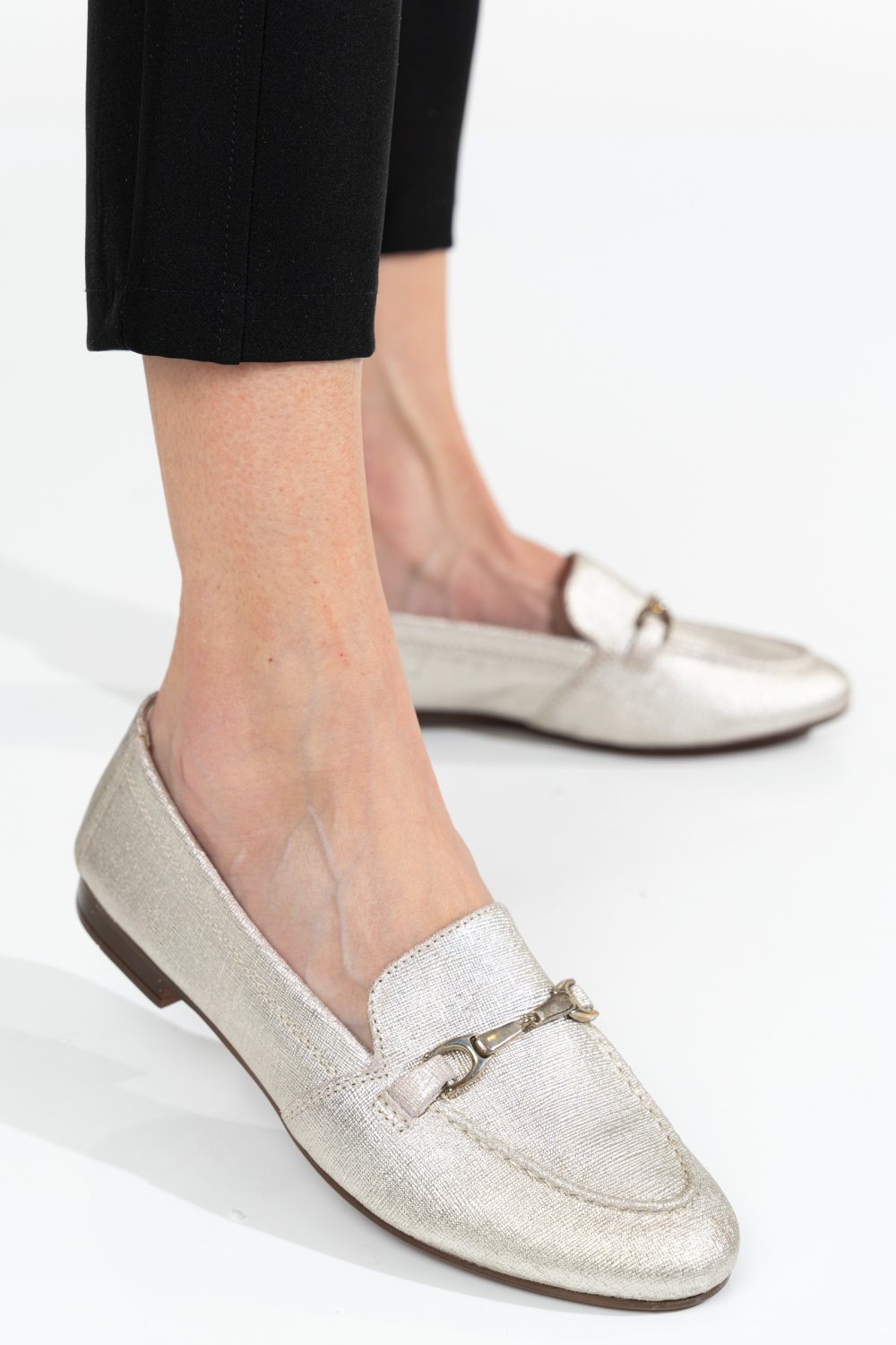 MOCASINI FEMEI PIELE NATURALA AURII WS-263R07