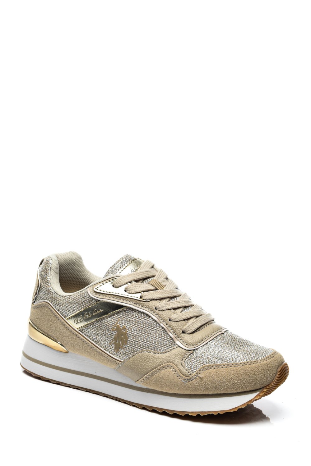 U.S. POLO ASSN, PANTOFI SPORT BEIGE SUEDE FEY003