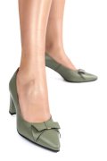 PANTOFI OLIVE PIELE NATURALA 1S77623