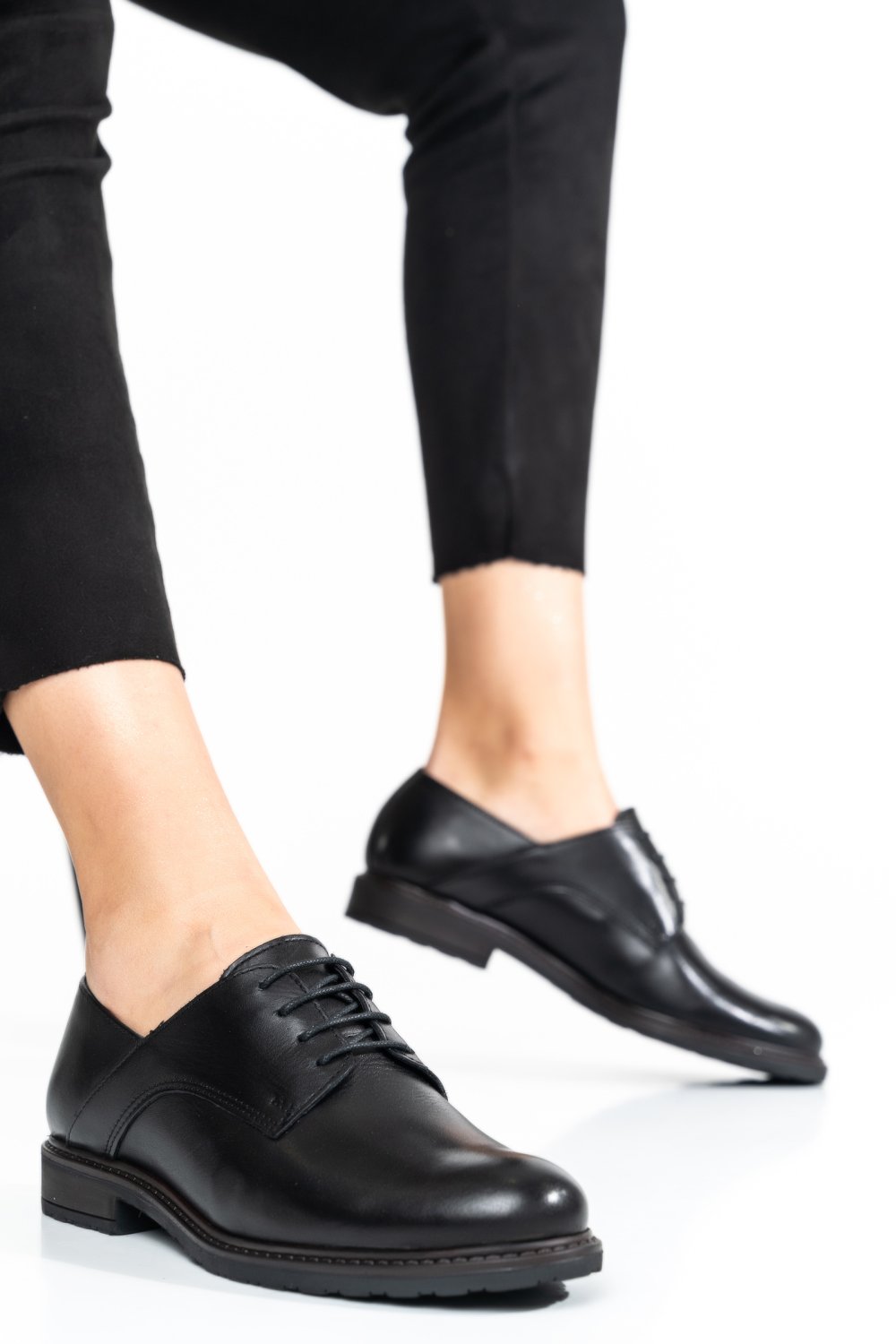 PANTOFI NEGRI PIELE NATURALA 2S777