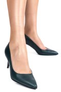 PANTOFI DAMA GUBAN PIELE NATURALA  VERZI 1S77218