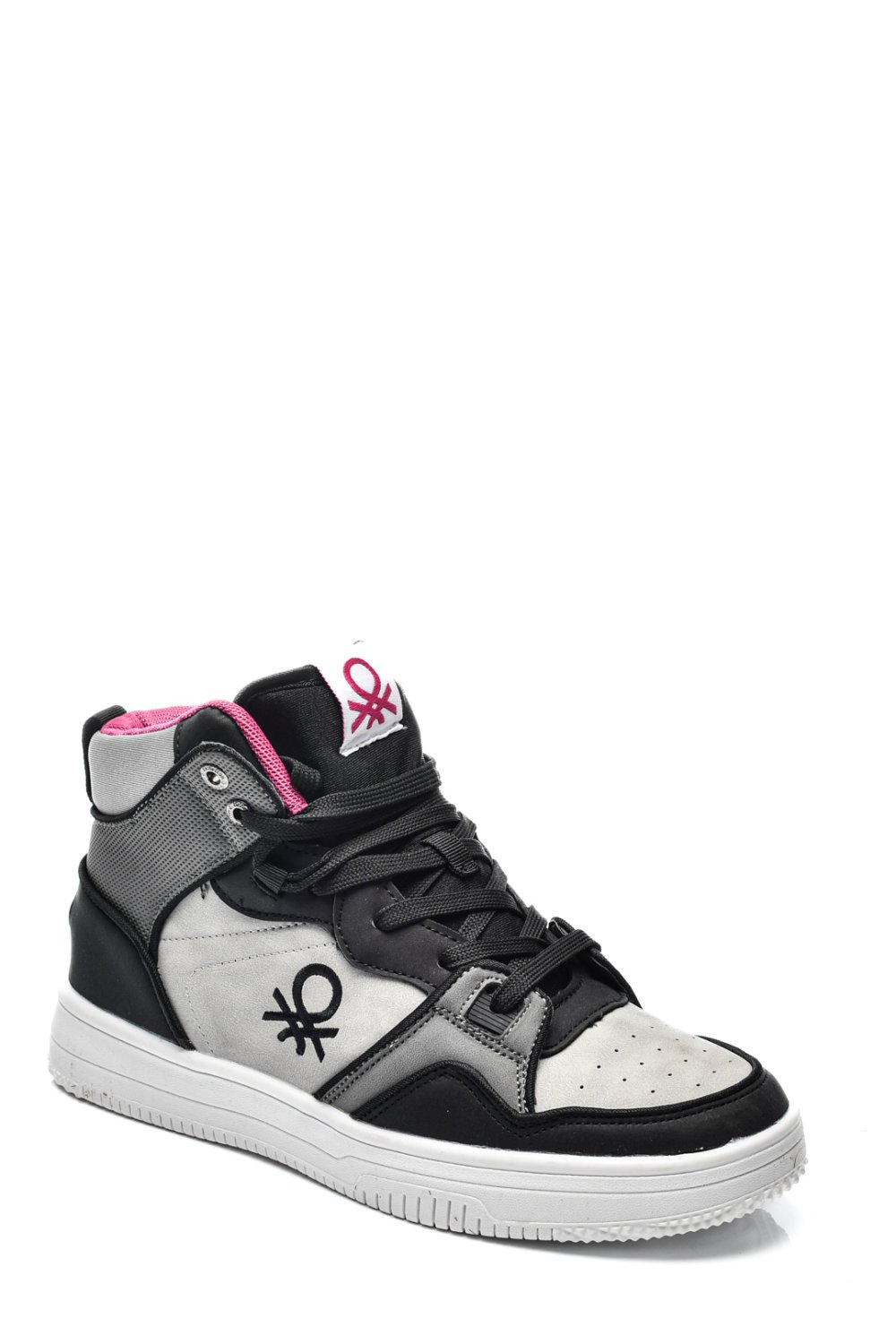 BENETON, PANTOFI SPORT GREY BLACK BTW227601