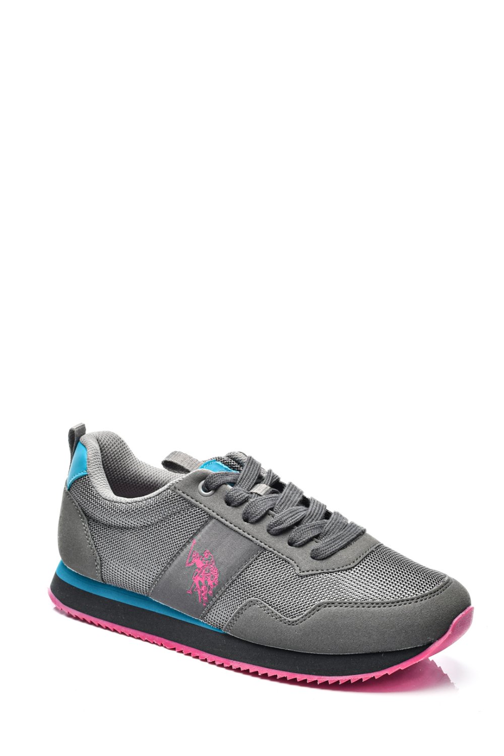 U.S. POLO ASSN, PANTOFI SPORT GREY PINK TEVA5