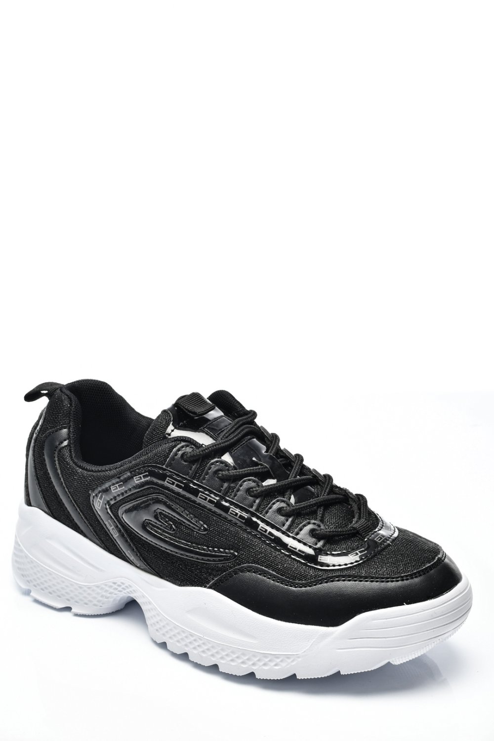ENRICO COVERI, PANTOFI SPORT BLACK NICOLE MASH