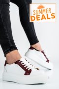 PANTOFI SPORT DAMA PIELE NATURALA ALB VISINIU 3S77001