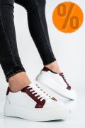 PANTOFI SPORT DAMA PIELE NATURALA ALB VISINIU 3S77001