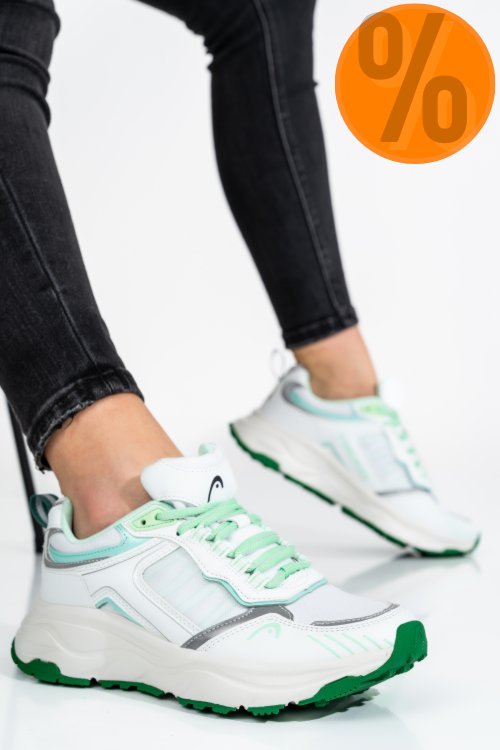 Head, pantofi sport white green hdwc07200