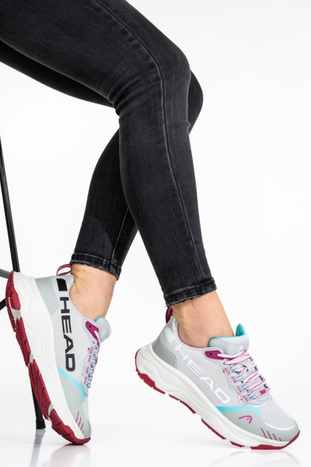 HEAD, PANTOFI SPORT GREY FUCHSIA HDWC07003
