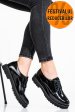 Pantofi negri piele naturala lacuita 1s7792656npk