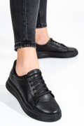 PANTOFI SPORT NEGRI PIELE NATURALA 7S77206