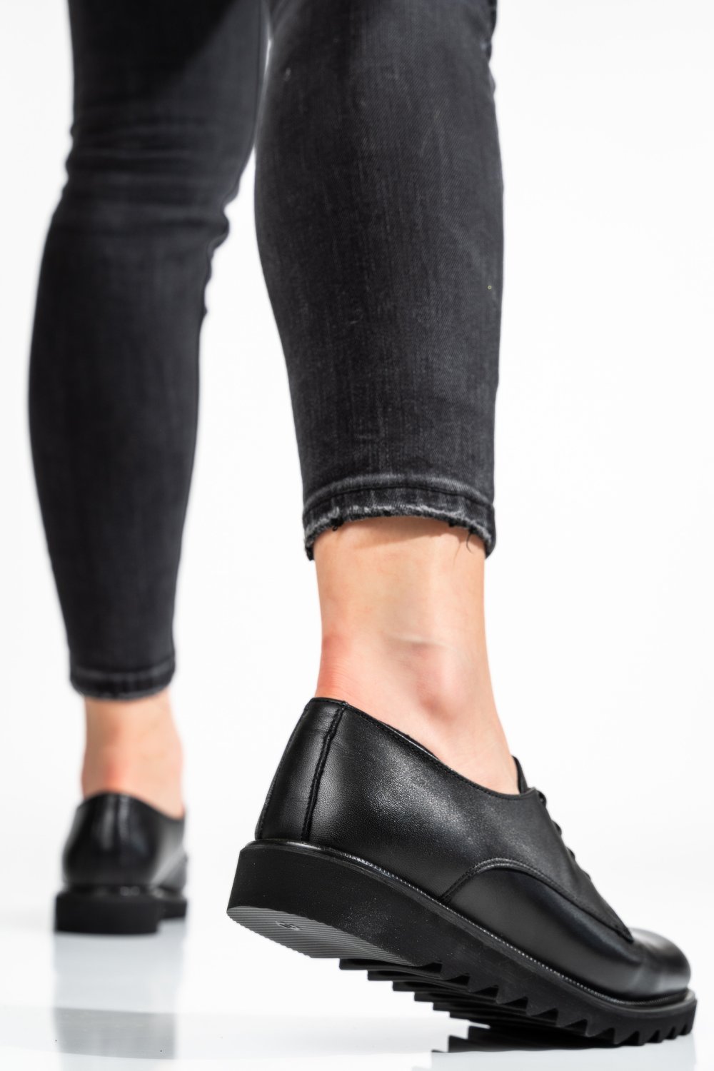 PANTOFI NEGRI PIELE NATURALA 2S7701670