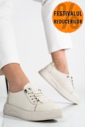 PANTOFI SPORT CREM PIELE NATURALA 2S7731683NP