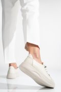 PANTOFI SPORT CREM PIELE NATURALA 2S7731683NP