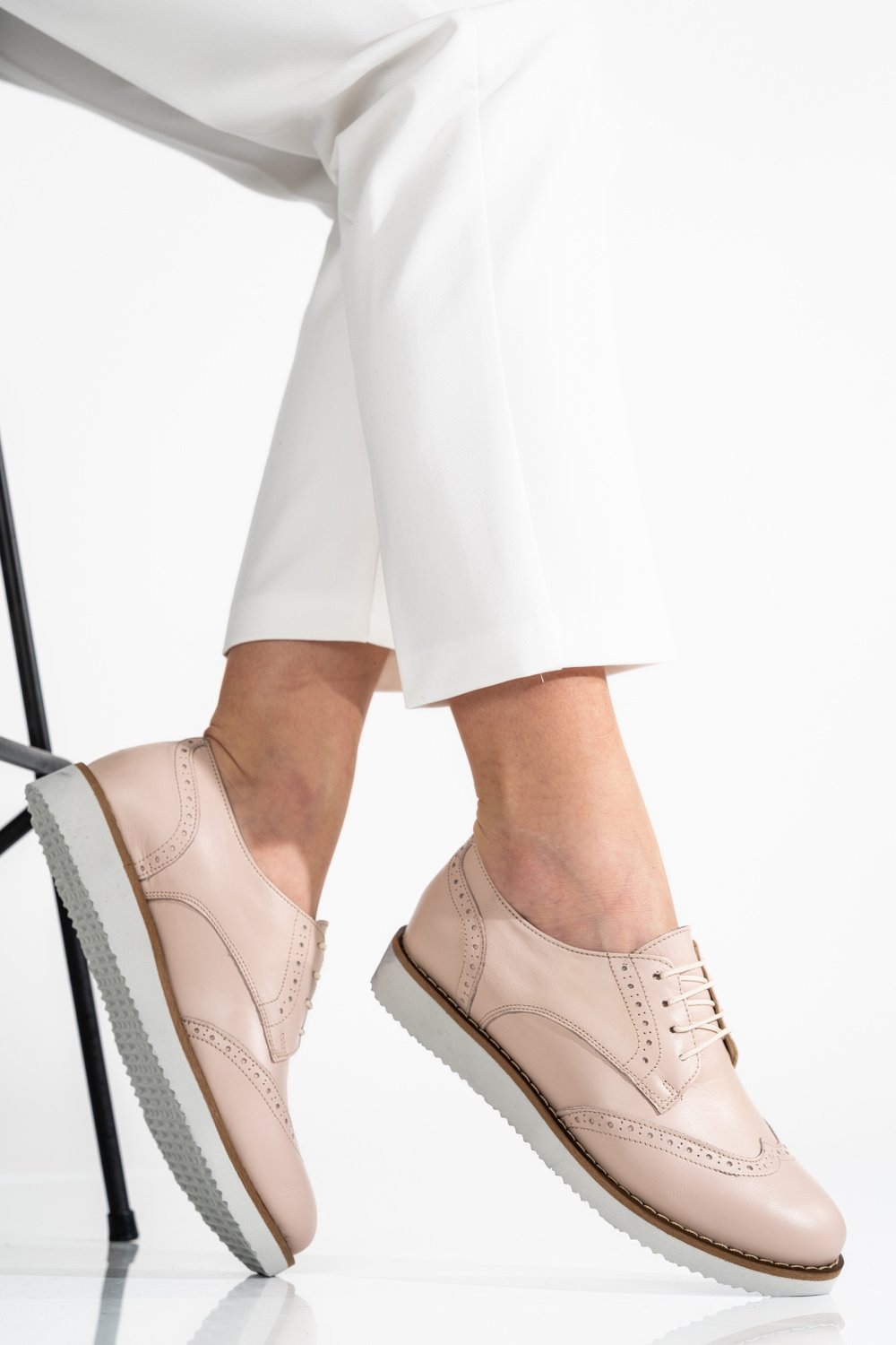 PANTOFI NUDE PIELE NATURALA TABITA