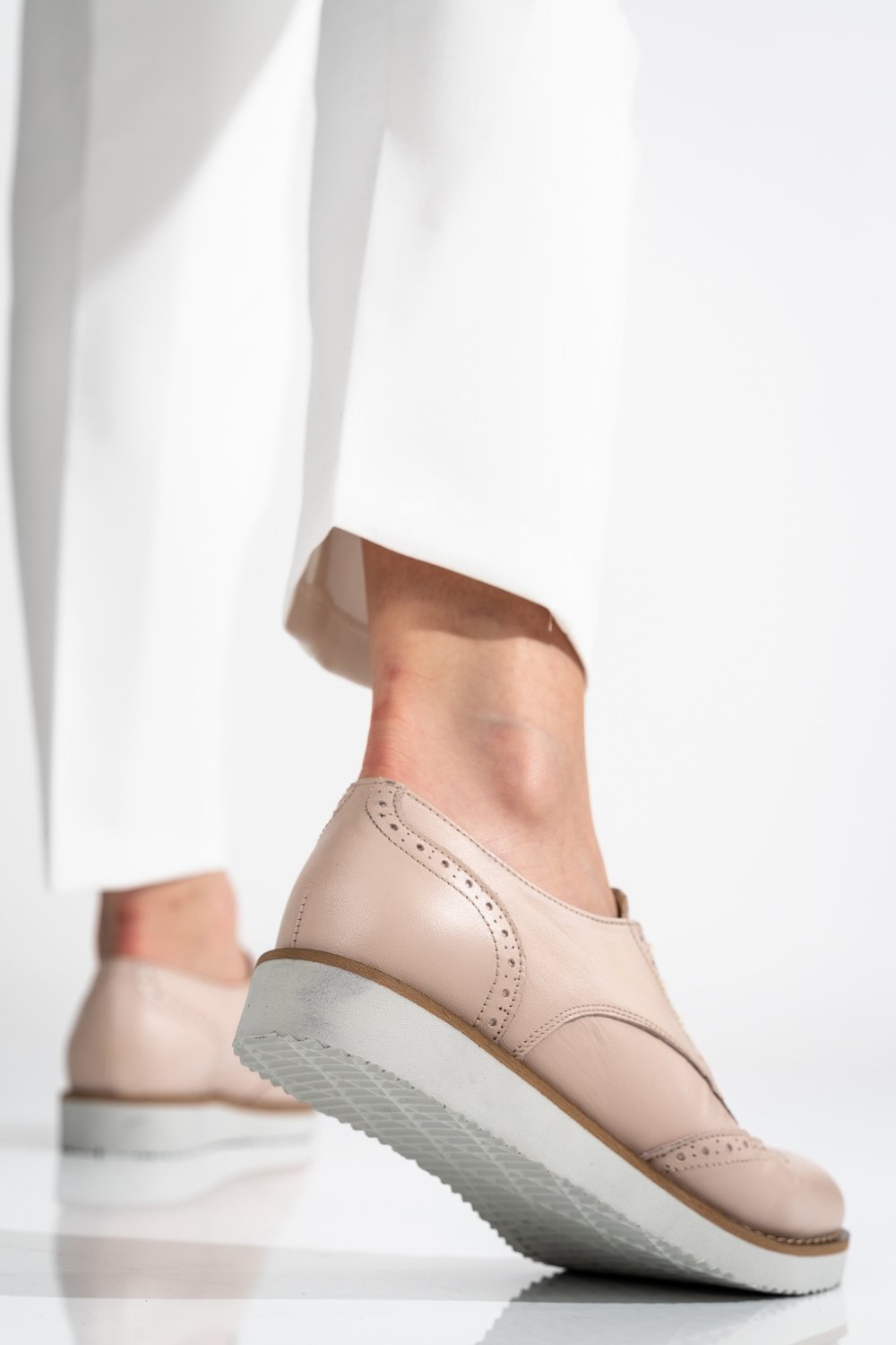 PANTOFI NUDE PIELE NATURALA TABITA