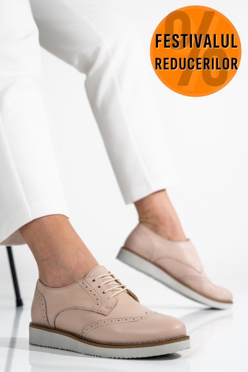 Pantofi nude piele naturala tabita