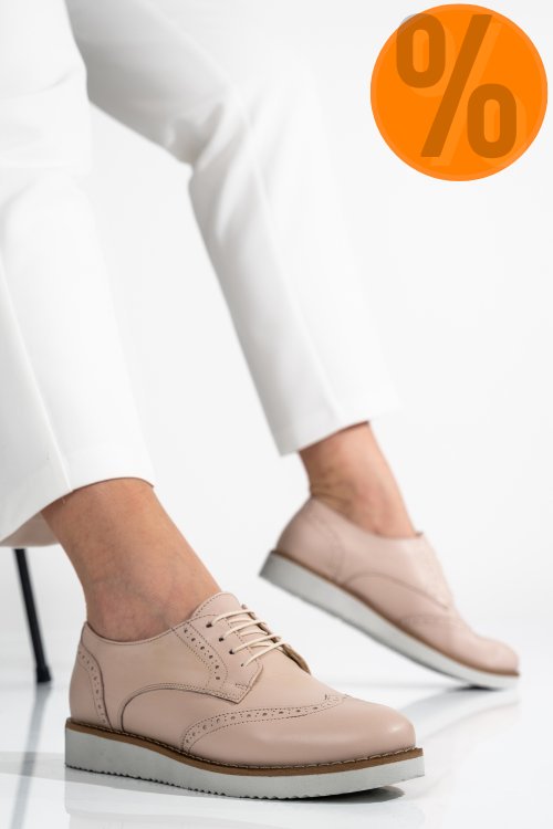 Pantofi nude piele naturala tabita