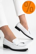 MOCASINI ALBI PIELE NATURALA 2S77110