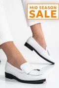 MOCASINI ALBI PIELE NATURALA 2S77110