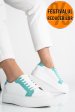 Pantofi sport dama piele naturala white blue 3s77001
