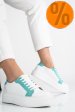 Pantofi sport dama piele naturala white blue 3s77001