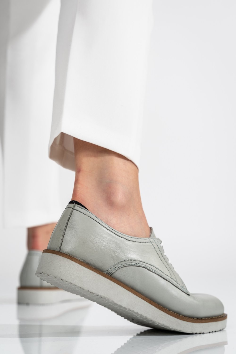 PANTOFI GRI PIELE NATURALA 1S7772614NP