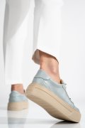 PANTOFI SPORT DAMA PIELE NATURALA BLEU TALPA BEJ 3S77001