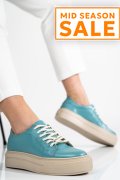 PANTOFI SPORT DAMA PIELE NATURALA TURCOAZ  3S77001