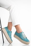 PANTOFI SPORT DAMA PIELE NATURALA TURCOAZ  3S77001