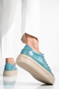PANTOFI SPORT DAMA PIELE NATURALA TURCOAZ  3S77001