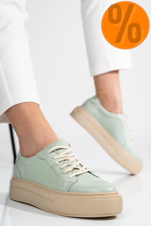 Pantofi sport turcoaz deschis piele naturala 3s77000
