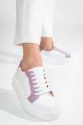 PANTOFI SPORT DAMA PIELE NATURALA WHITE PURPLE 3S77000