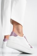 PANTOFI SPORT DAMA PIELE NATURALA WHITE PURPLE 3S77000