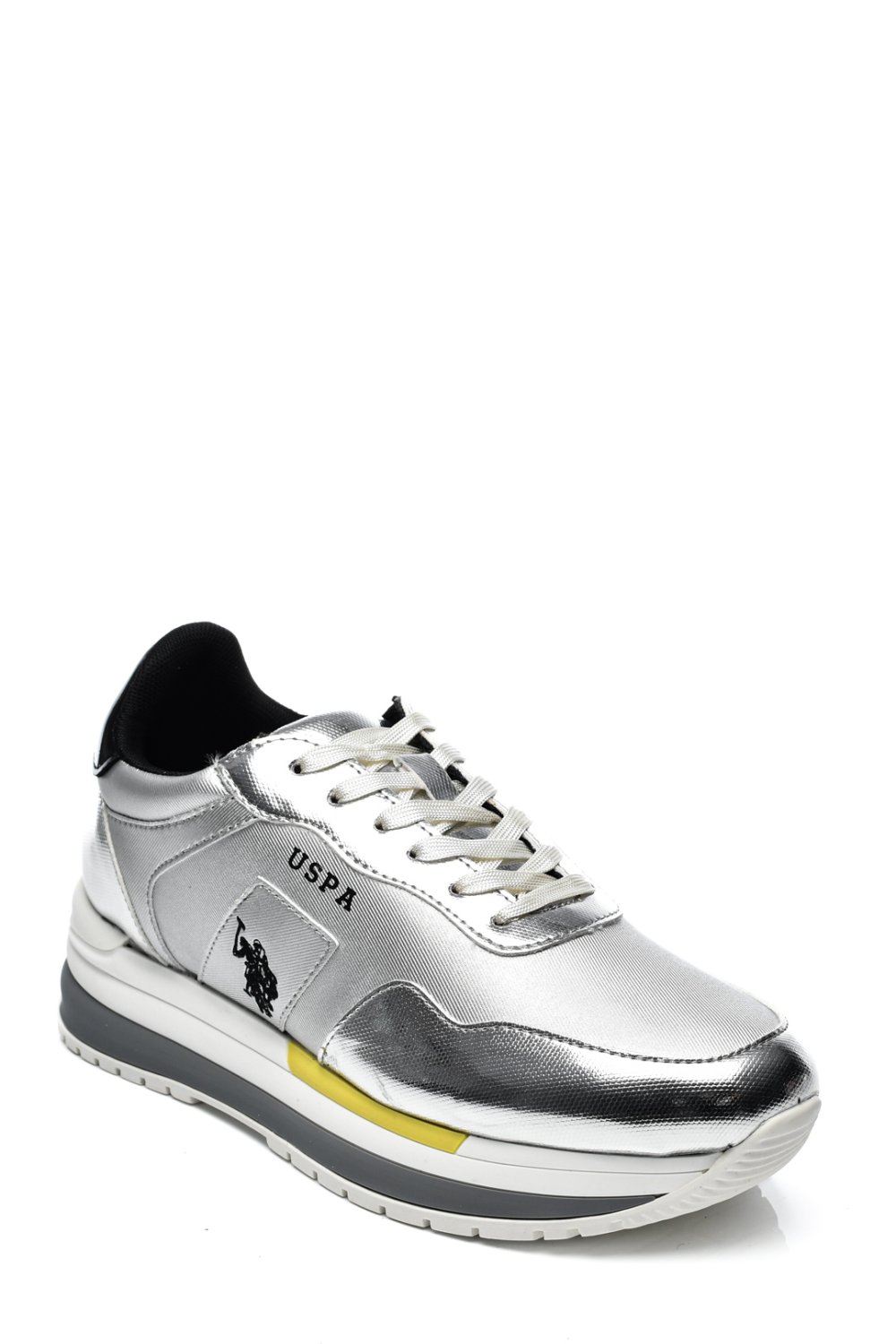 U.S. POLO ASSN, PANTOFI SPORT SILVER BLACK AMY