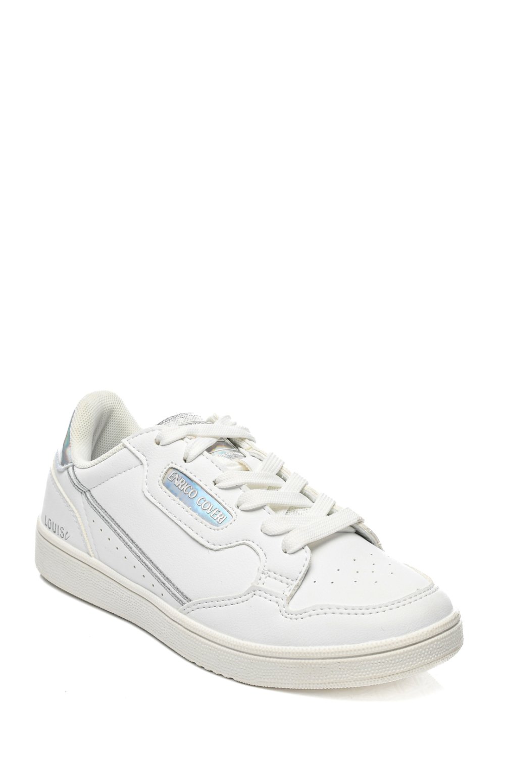 ENRICO COVERI, PANTOFI SPORT WHITE LOUIS MIRROR