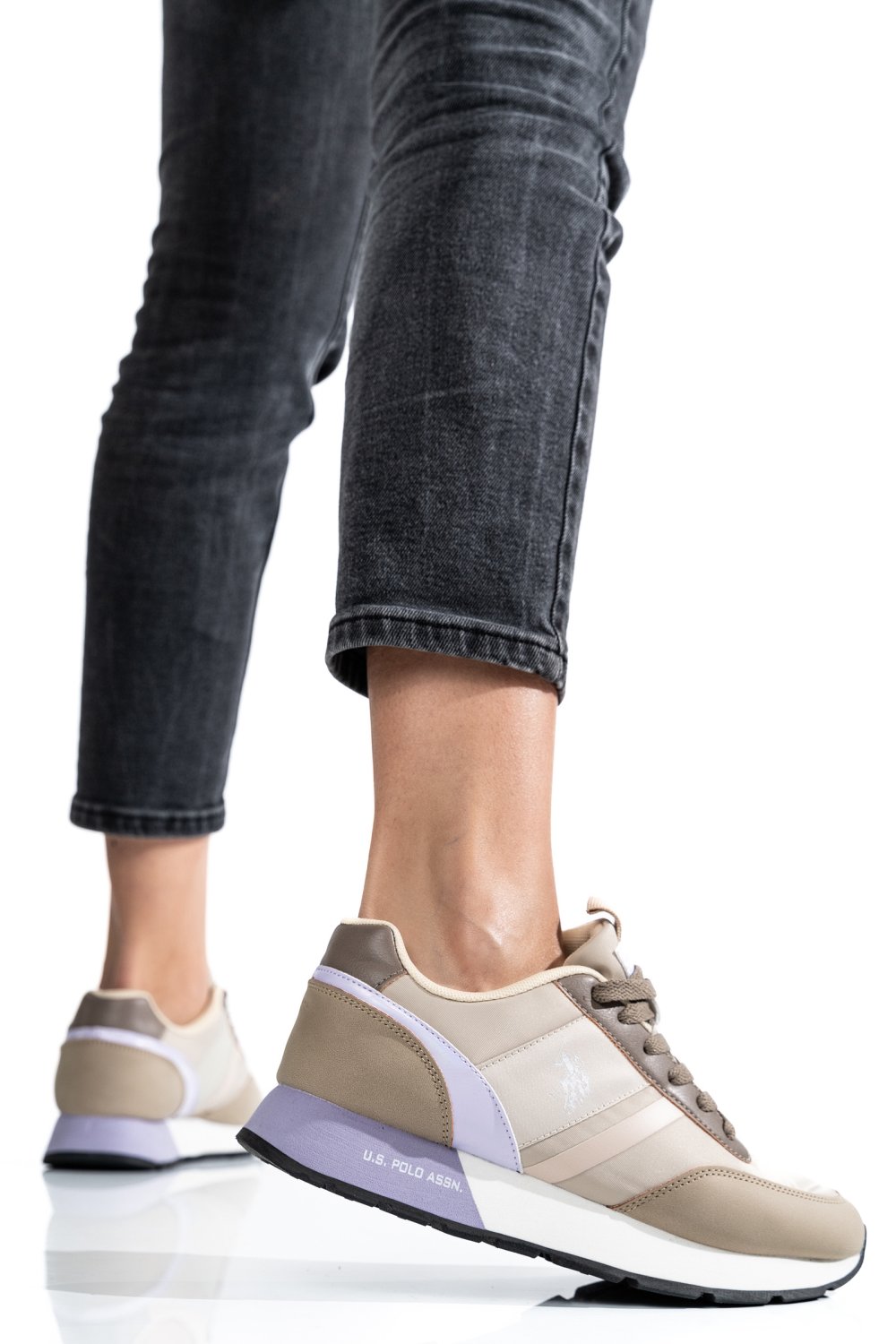 U.S. POLO ASSN, PANTOFI SPORT BEIGE TAUPE NOBIW002C