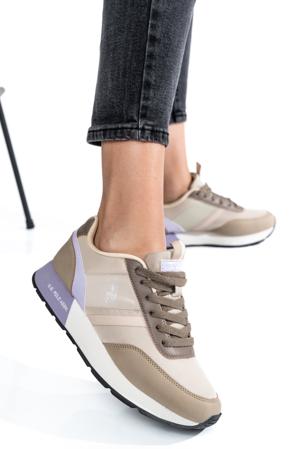 U.S. POLO ASSN, PANTOFI SPORT BEIGE TAUPE NOBIW002C