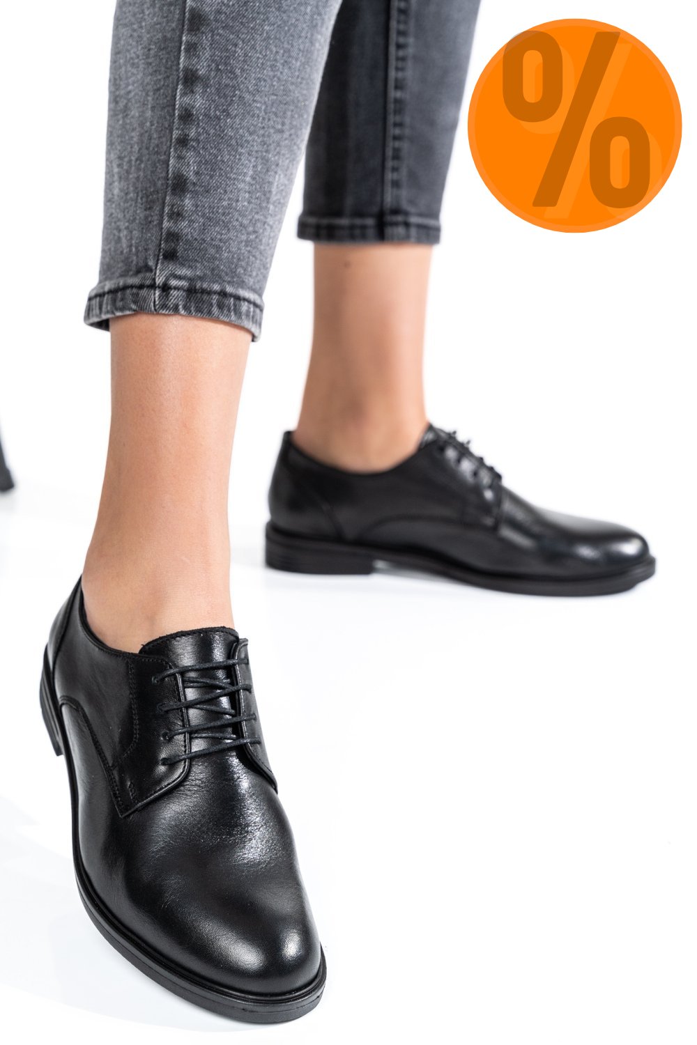 PANTOFI NEGRI PIELE NATURALA 2S7711697NP