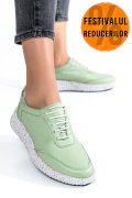 PANTOFI SPORT VERZI PIELE NATURALA 231688NP