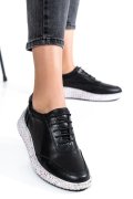 PANTOFI SPORT NEGRI PIELE NATURALA 231688NP