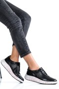 PANTOFI SPORT NEGRI PIELE NATURALA 231688NP